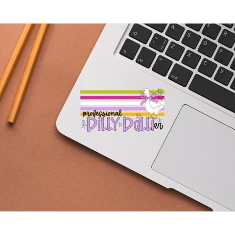 Professional Dilly Dallier Die Cut Stickers
