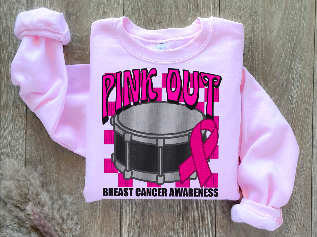 Pink Out Band DTF Print