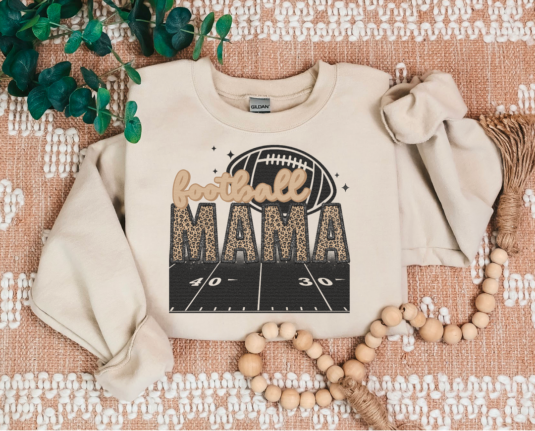 Football Mama with Field DTF Print