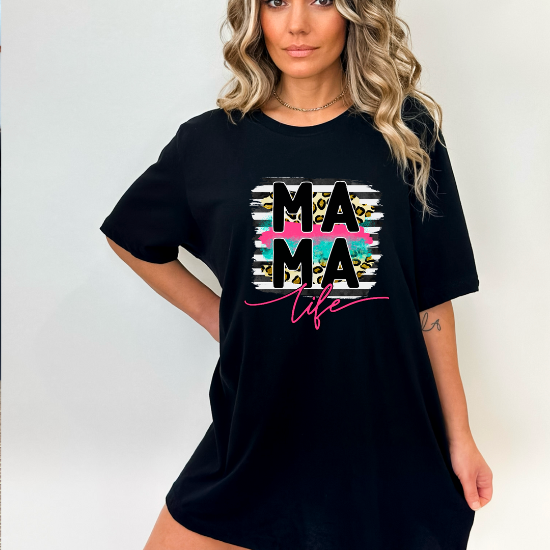 Mama Life BLACK Bella Canvas Tee