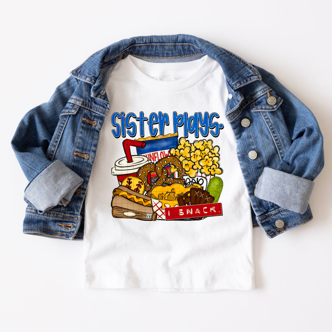 Sister Plays I Snack DTF Print