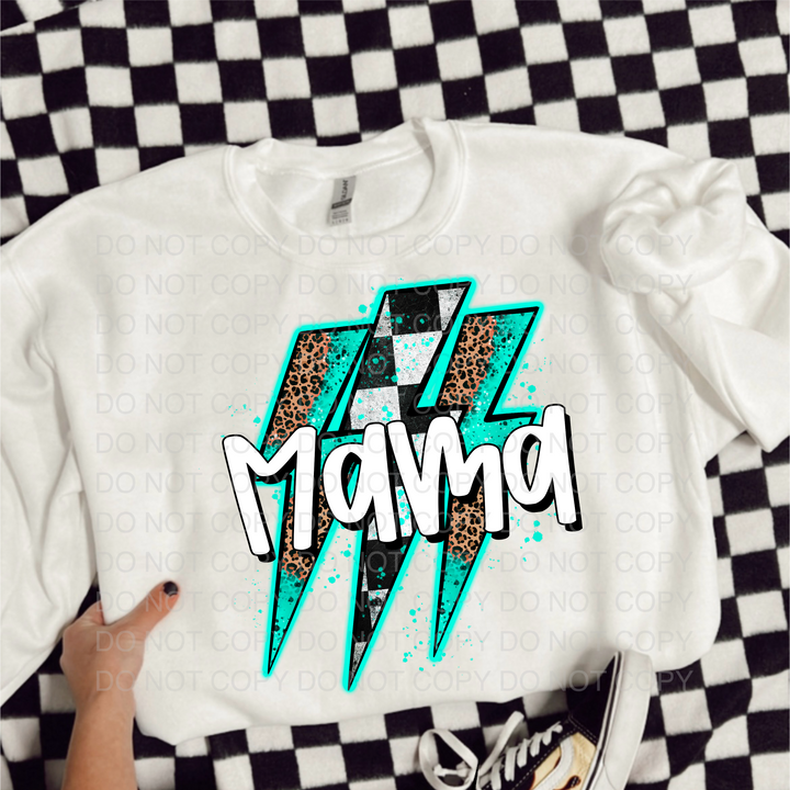 Mama Lightning Bolt DTF Print