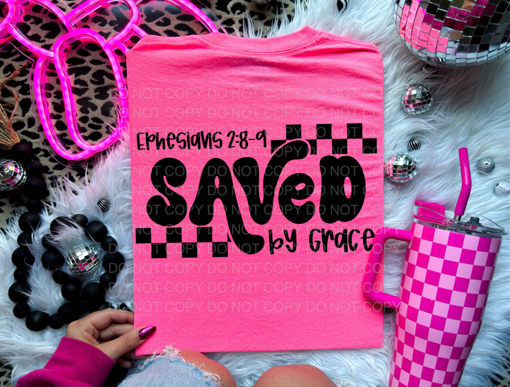 Saved By Grace DTF Print