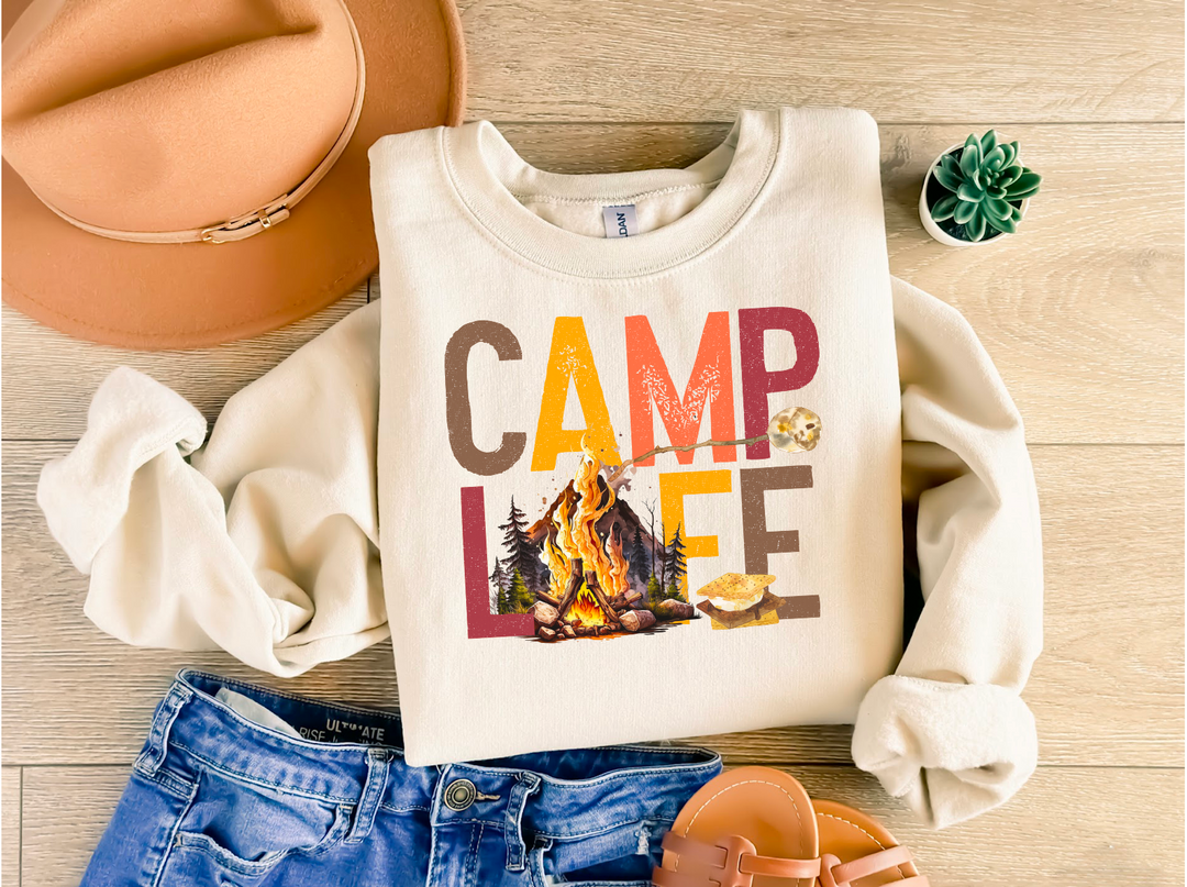 Camp Life DTF Print