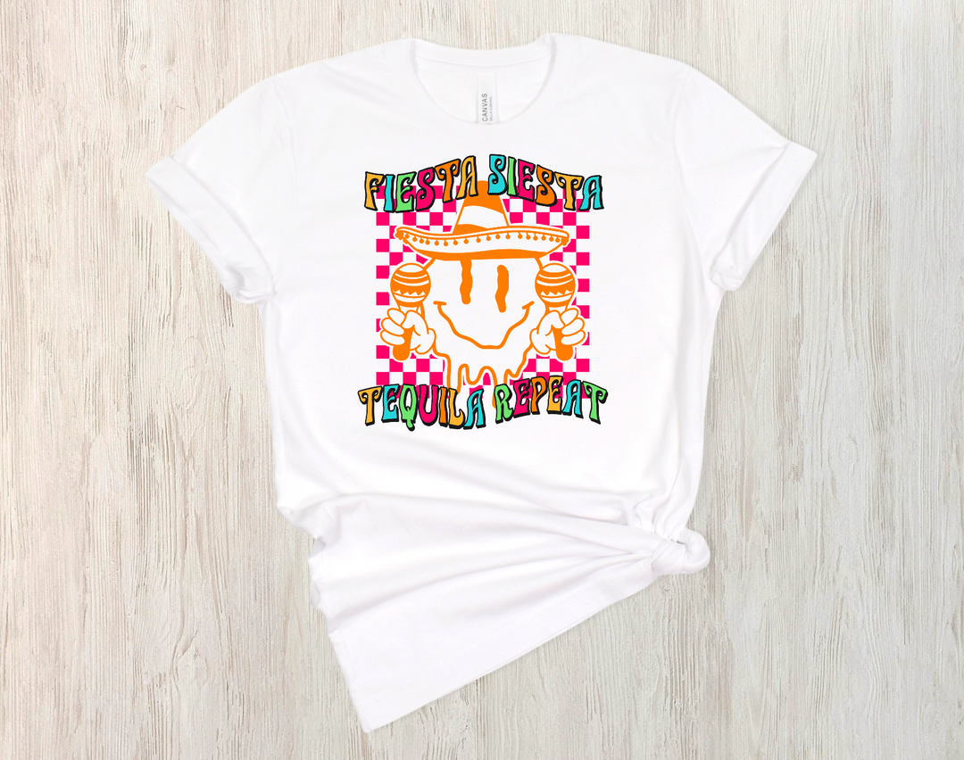 Fiesta Siesta Tequila Repeat DTF Print