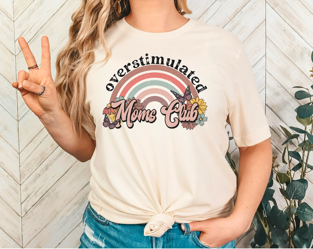 Overstimulated Moms Club DTF Print