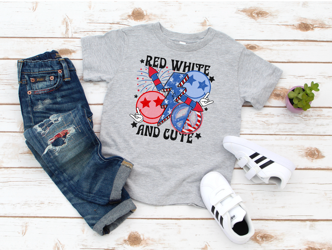 Red White and Cute DTF Print