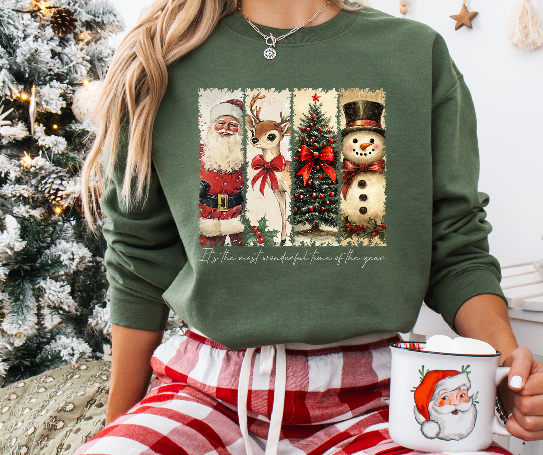 BLACK FRIDAY SPECIAL:  MOST WONDERFUL TIME OF THE YEAR MILITARY GREEN SWEATSHIRT