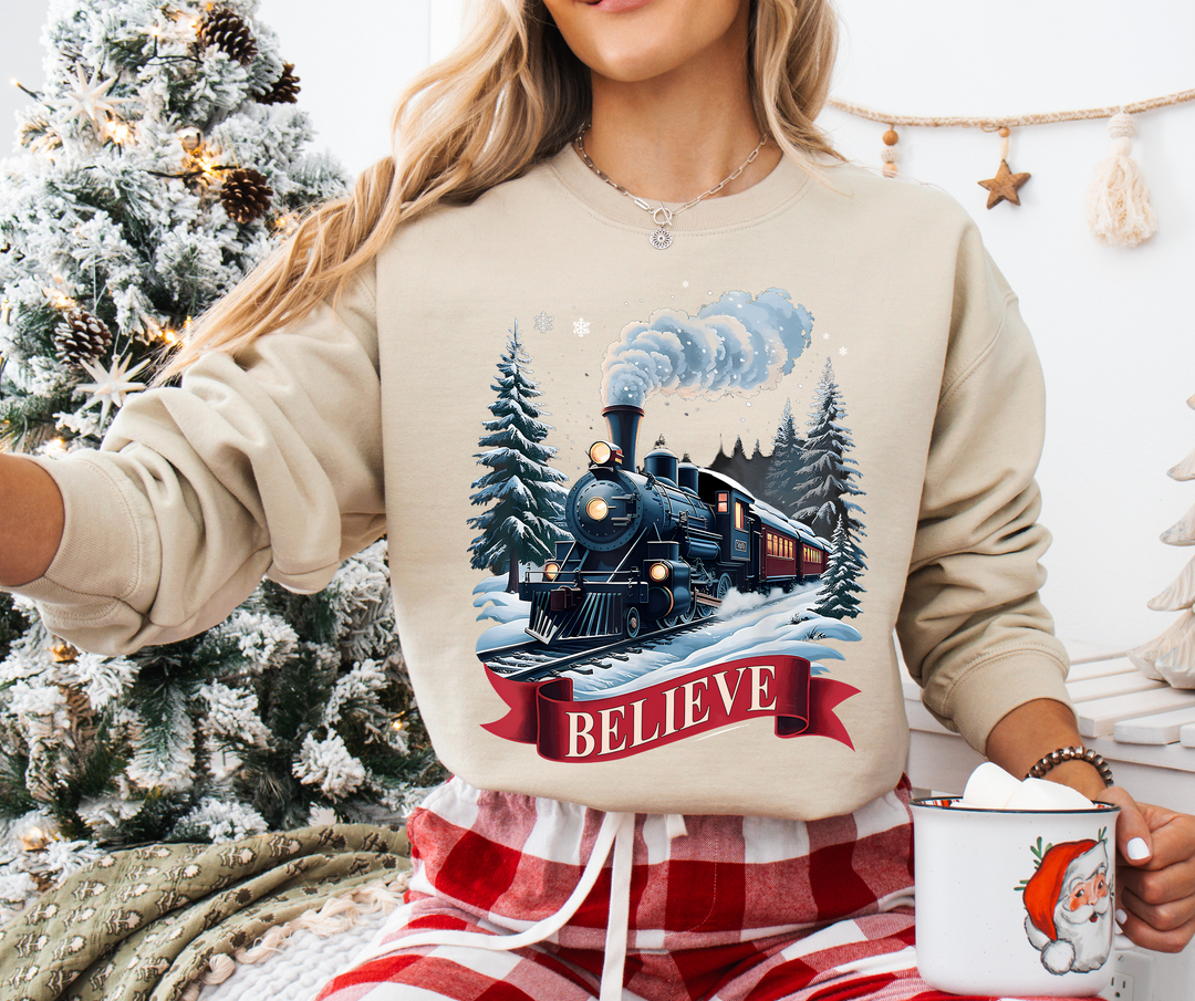 BLACK FRIDAY SPECIAL: BELIEVE SAND SWEATSHIRT