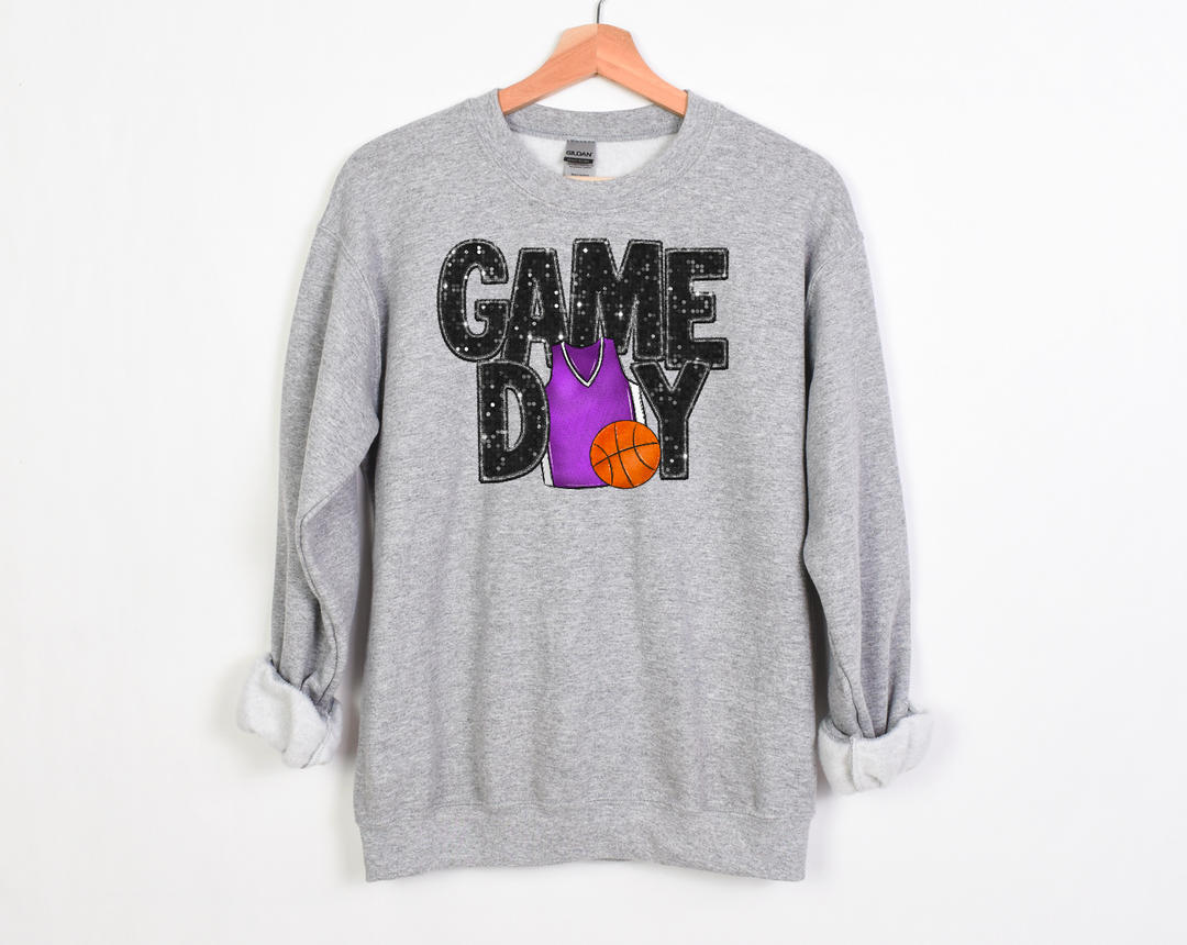 Game Day Faux Glitter Jersey DTF Print