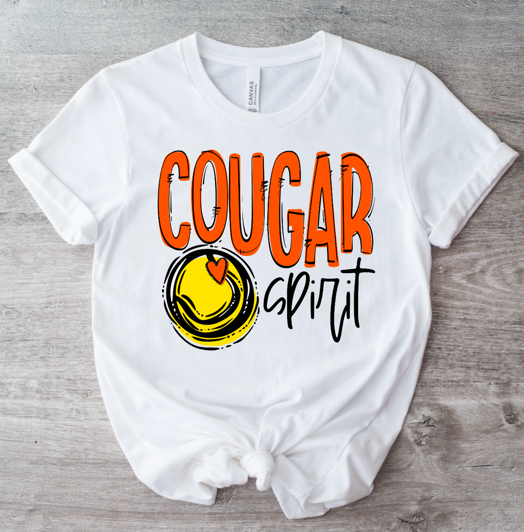 Cougar Spirit Tennis DTF Print