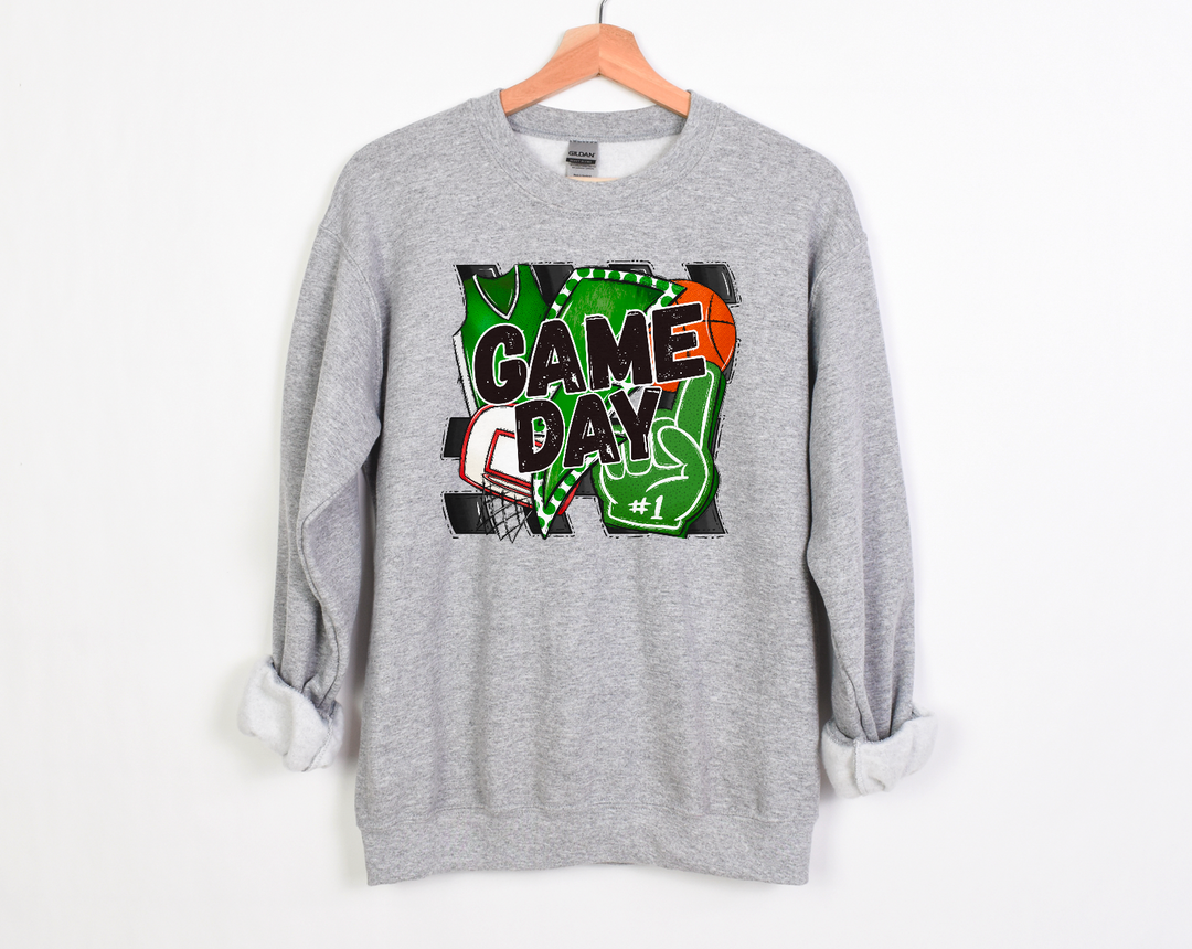 Game Day Basketball Foam Finger DTF Print