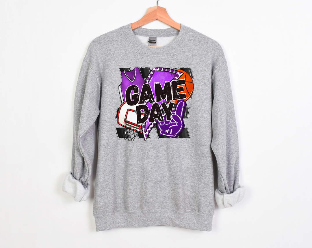 Game Day Basketball Foam Finger DTF Print