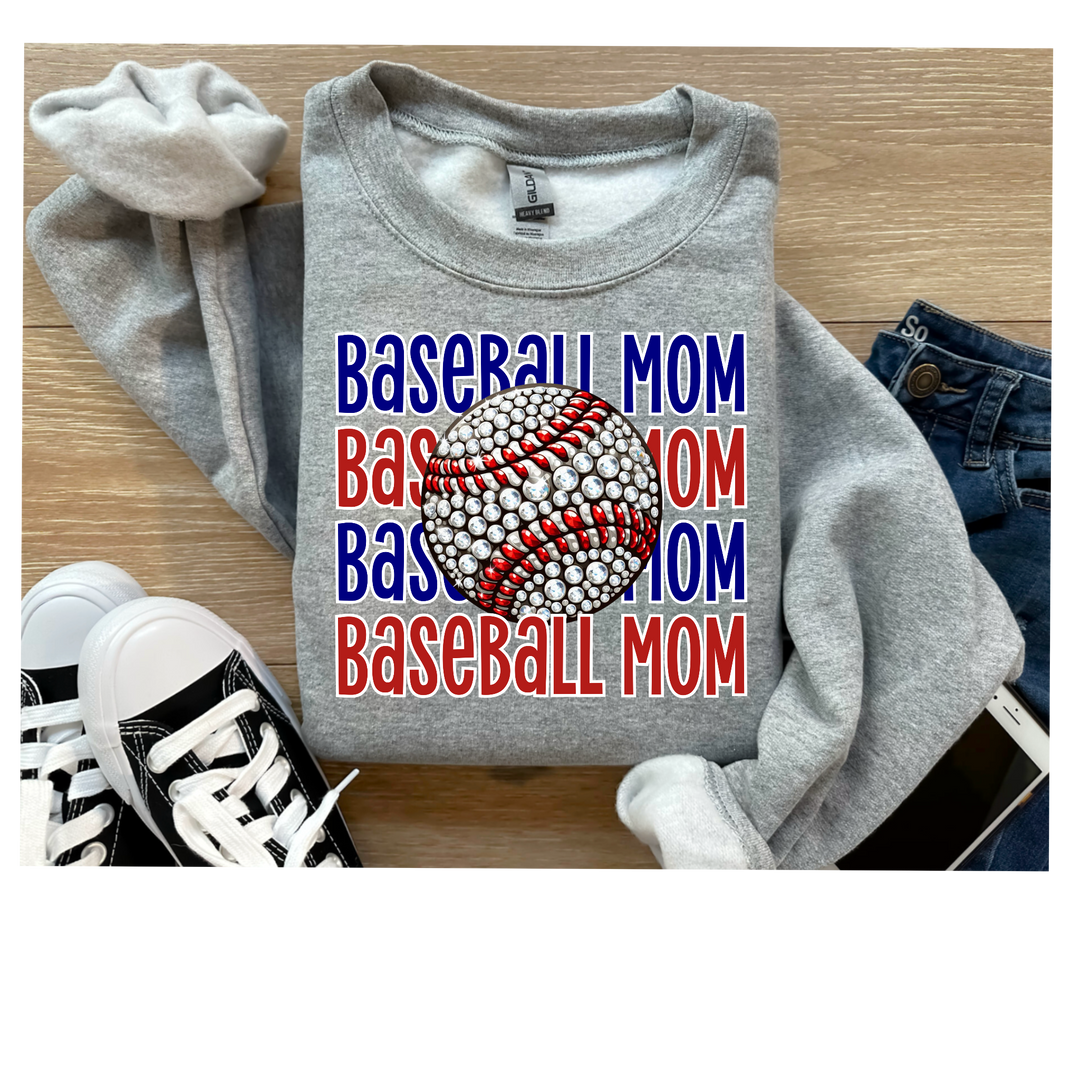 Baseball Mom DTF Print