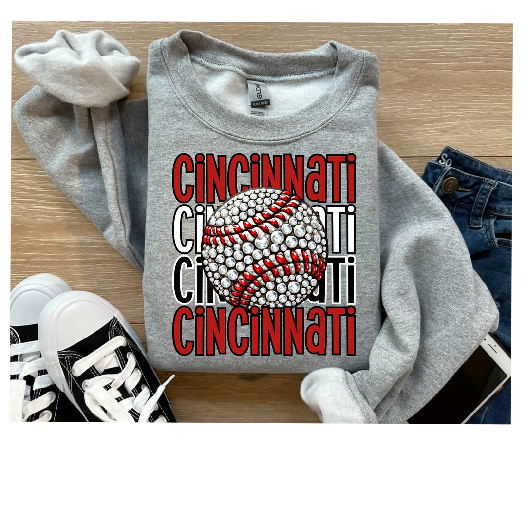 Cincinnati Baseball DTF Print