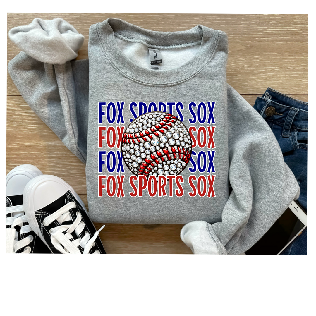 Fox Sports Sox Baseball DTF Print