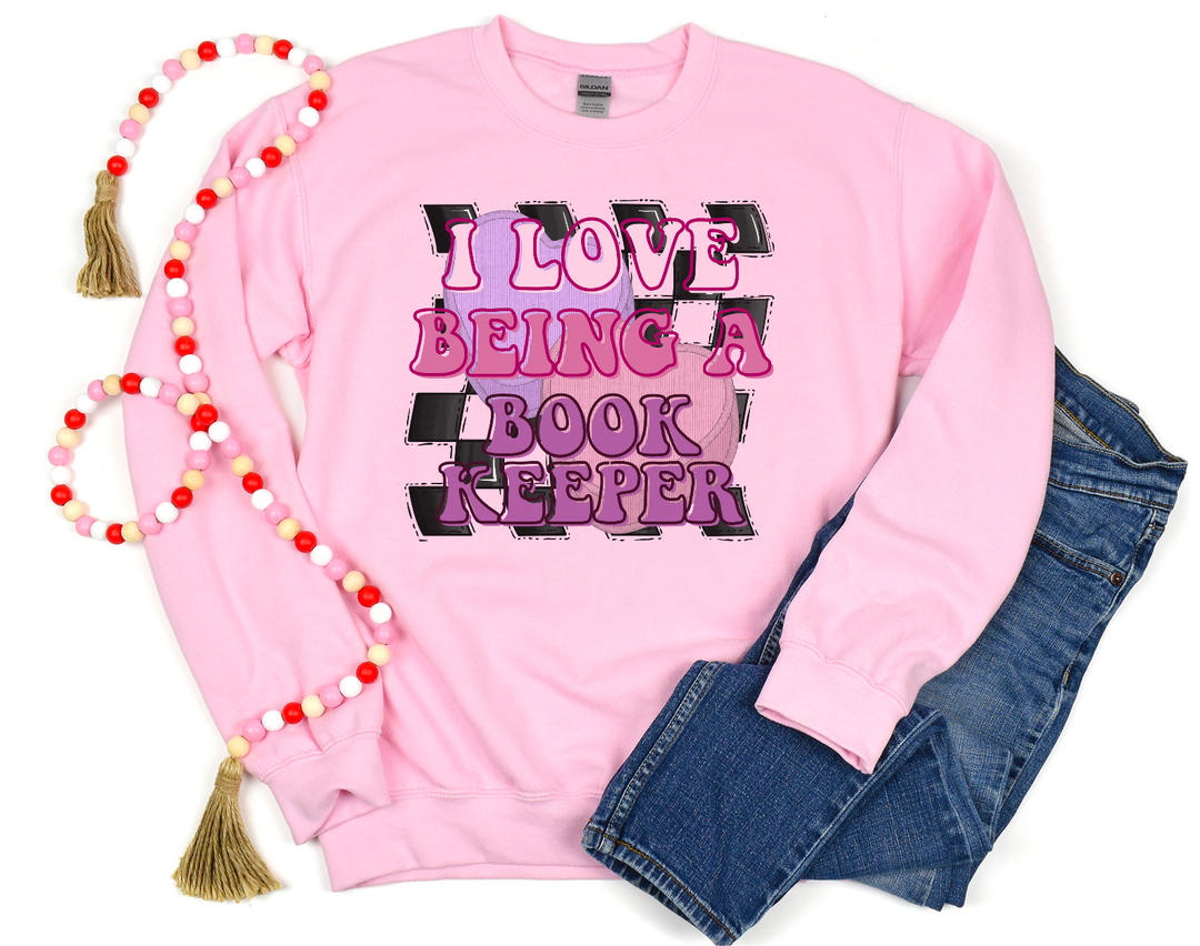 Retro I Love Being Faux Embroidery DTF Print