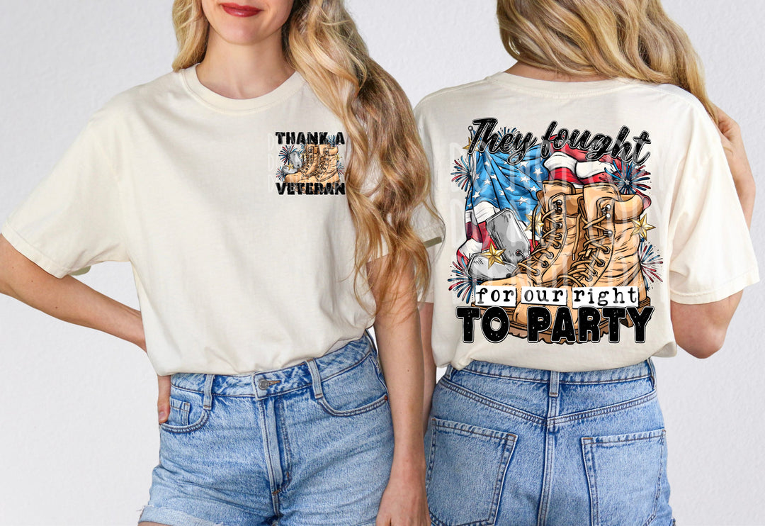 Thank a Veteran Set DTF Print