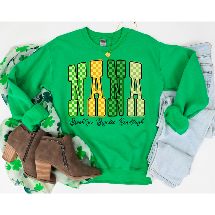 Checkered St Patrick’s Day Custom DTF Print
