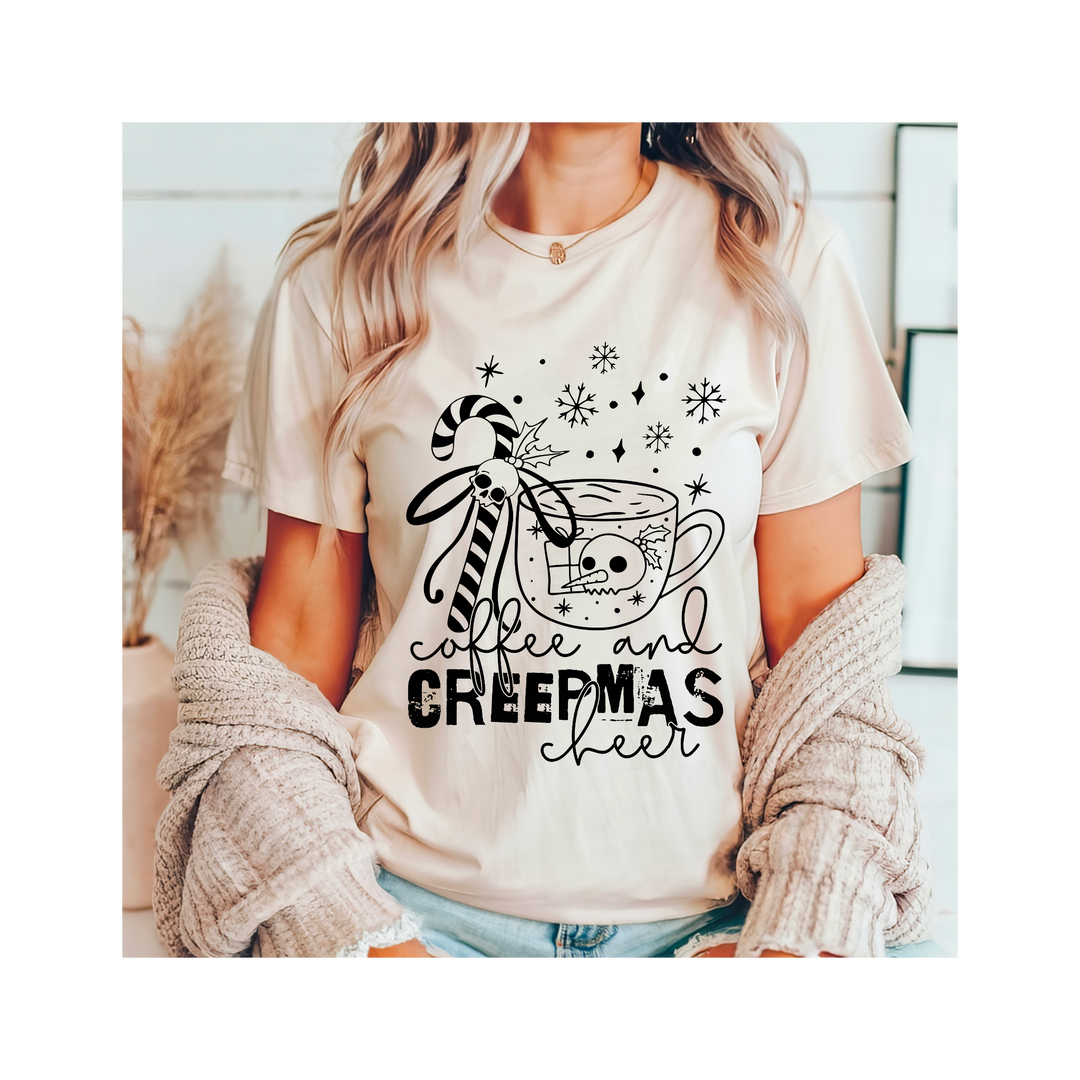 Coffee And Creepmas Cheer DTF Print