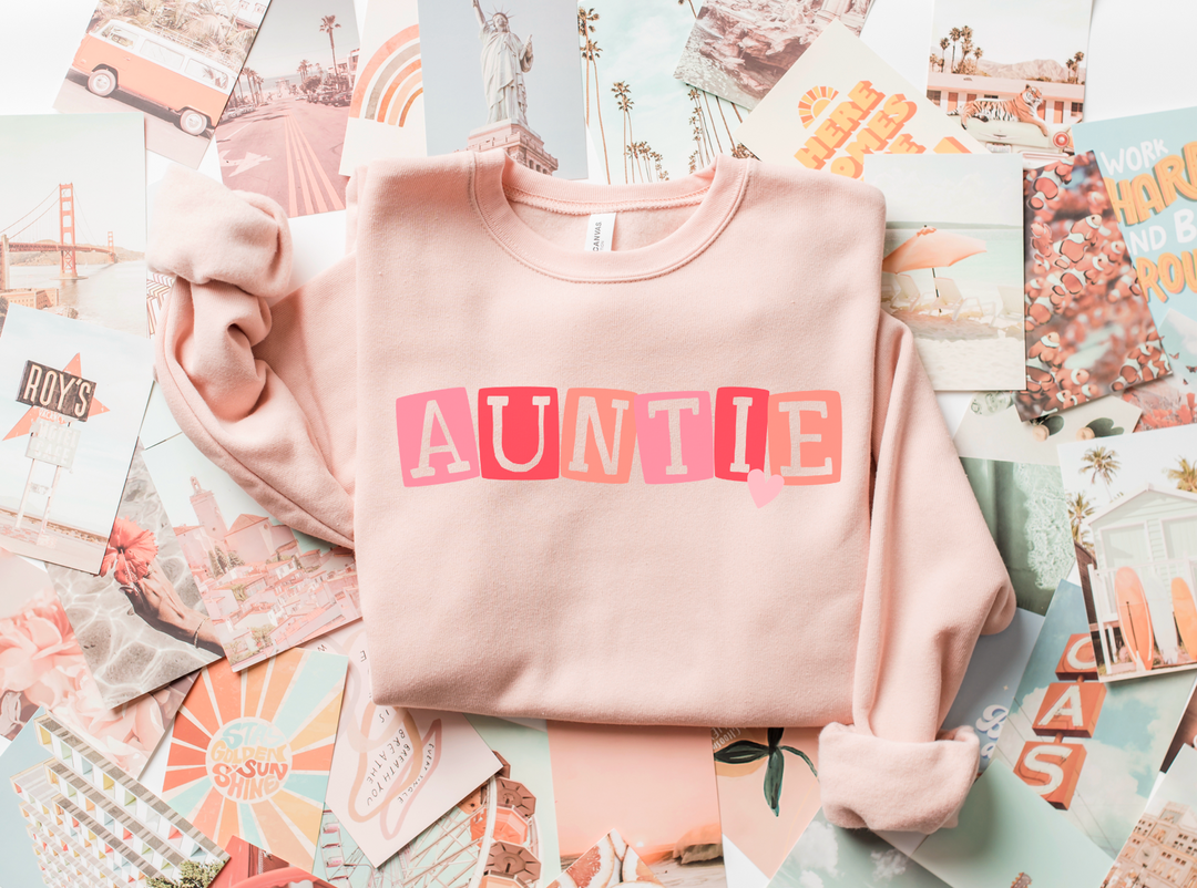 Auntie Valentine Blocks DTF Print