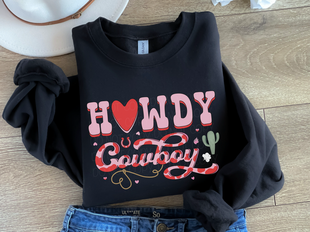 Howdy Cowboy DTF Print