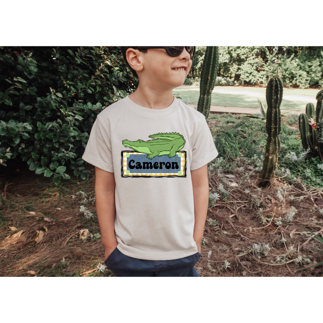 Boy Gator Custom DTF Print