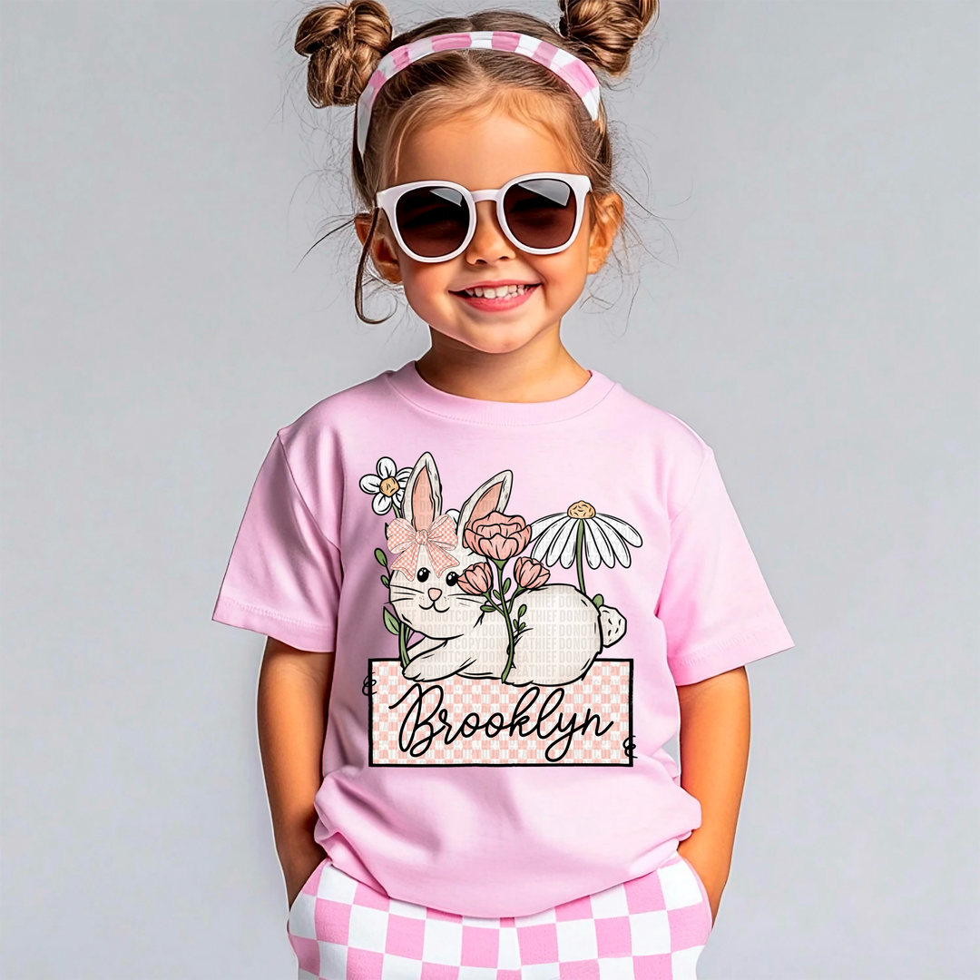 Easter Girl Name Plate Custom DTF Print