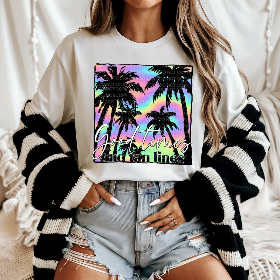 Good Times And Tan Lines DTF Print