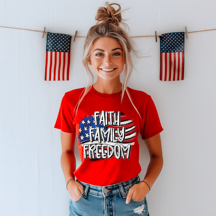 Faith Family Freedom DTF Print