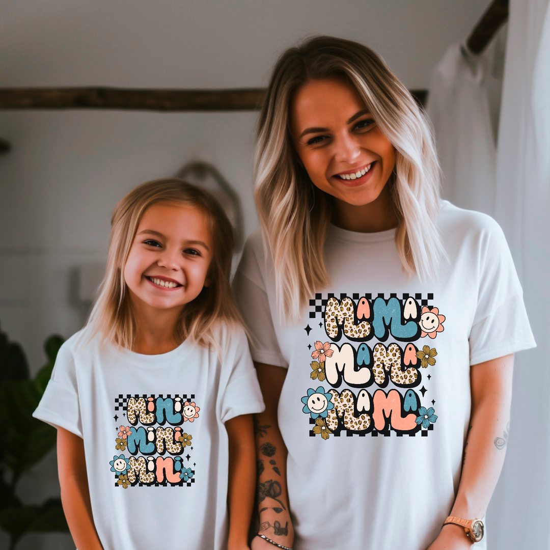 Mama and Mini Flowers DTF Print