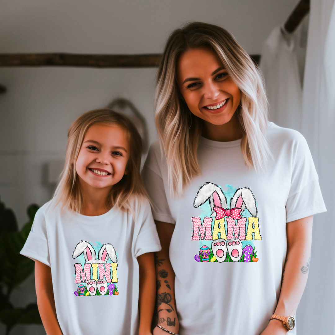 Mama and Mini Bunny DTF Print