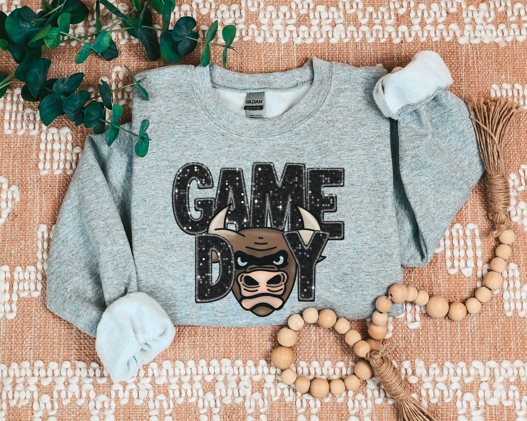 Game Day Mascots Faux Glitter DTF Print