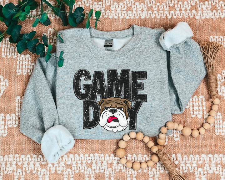 Game Day Mascots Faux Glitter DTF Print