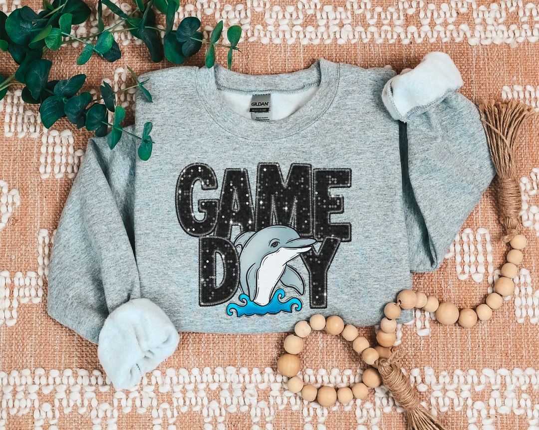 Game Day Mascots Faux Glitter DTF Print