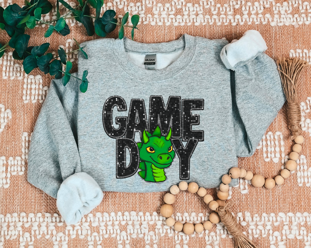 Game Day Mascots Faux Glitter DTF Print