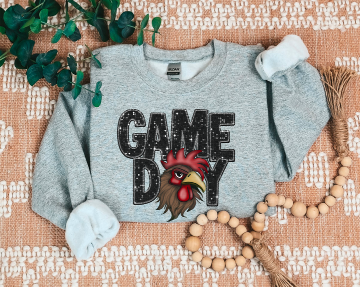 Game Day Mascots Faux Glitter DTF Print