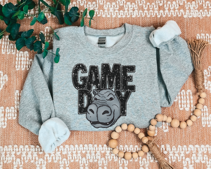 Game Day Mascots Faux Glitter DTF Print