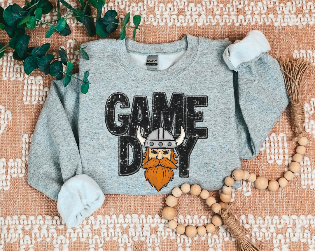 Game Day Mascots Faux Glitter DTF Print