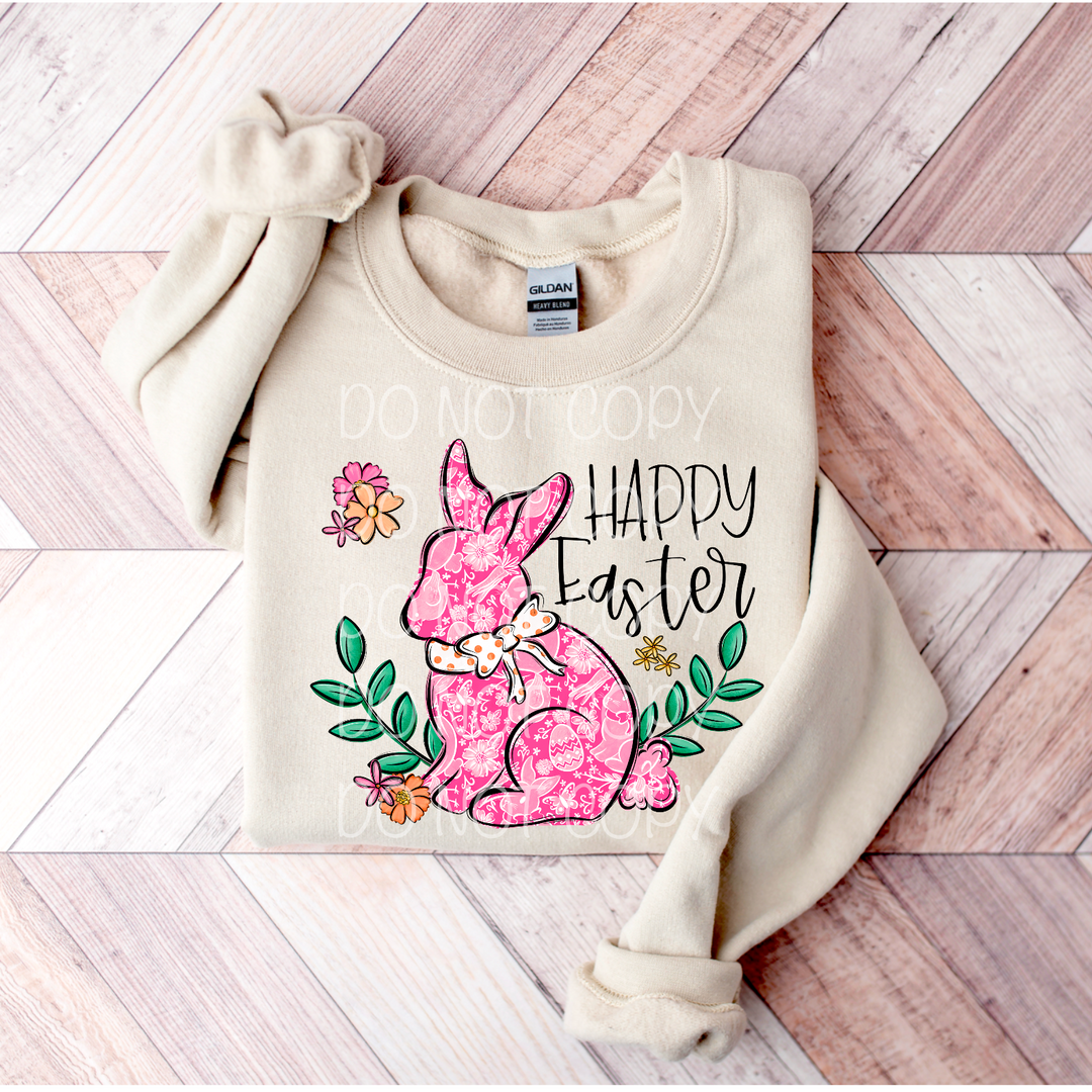 Happy Easter Bunny DTF Print