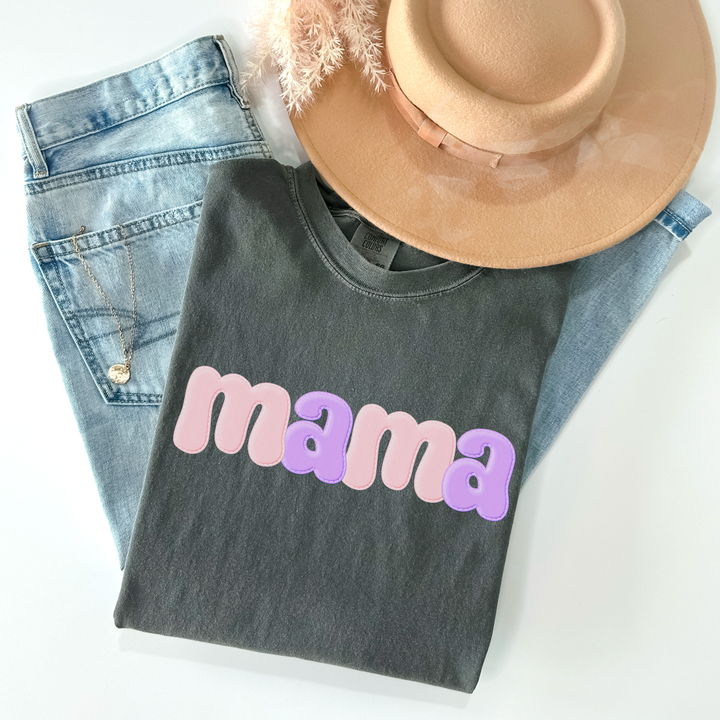 Mama Faux Puff Print DTF Print