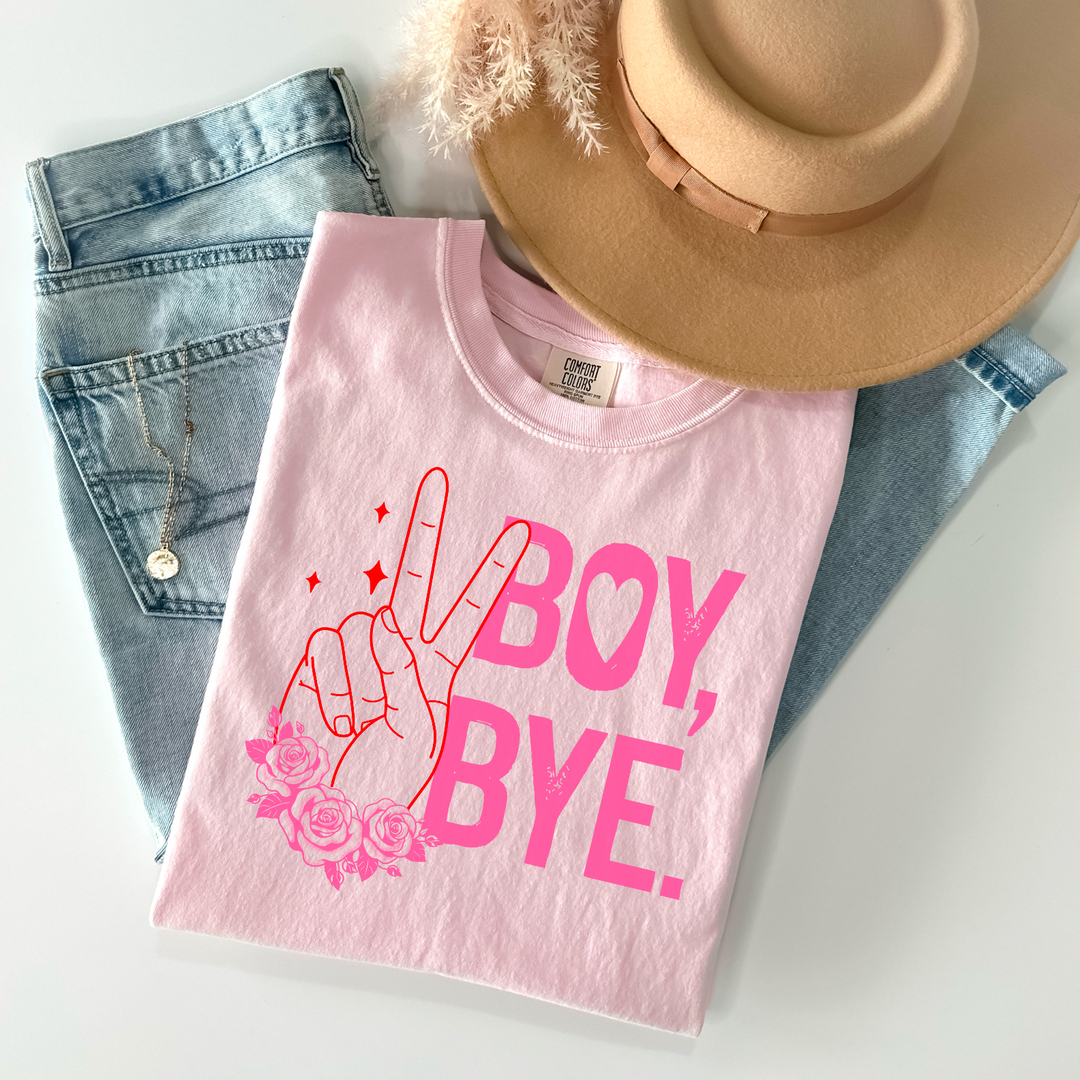 Boy Bye Peace Sign DTF Print