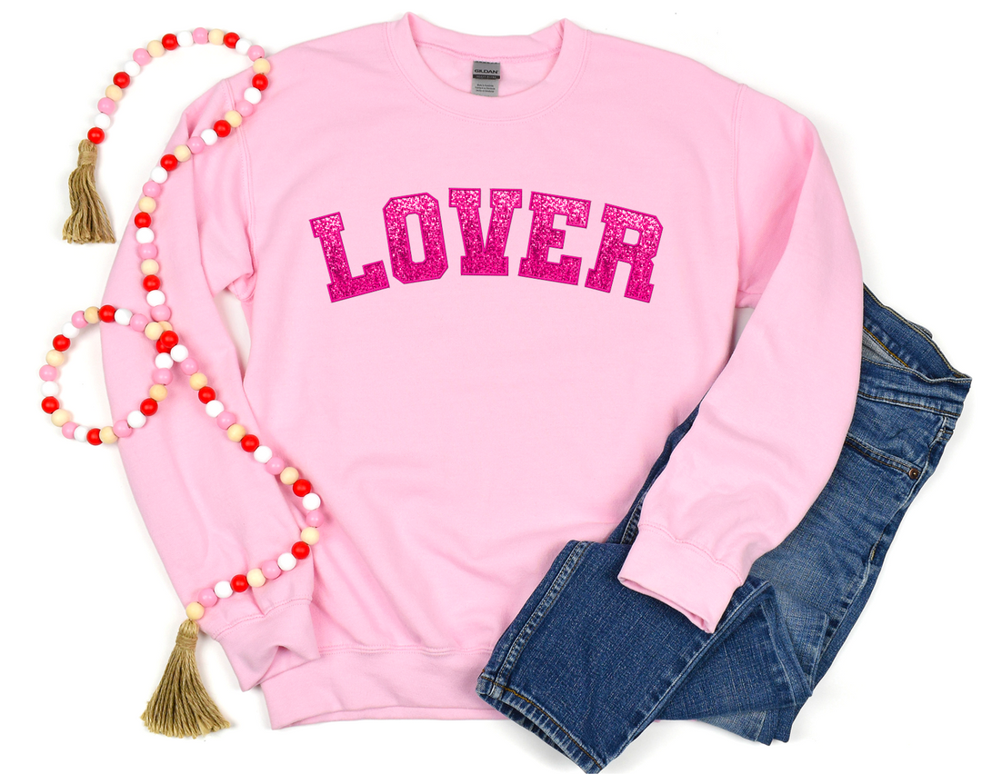 Lover Faux Glitter DTF Print