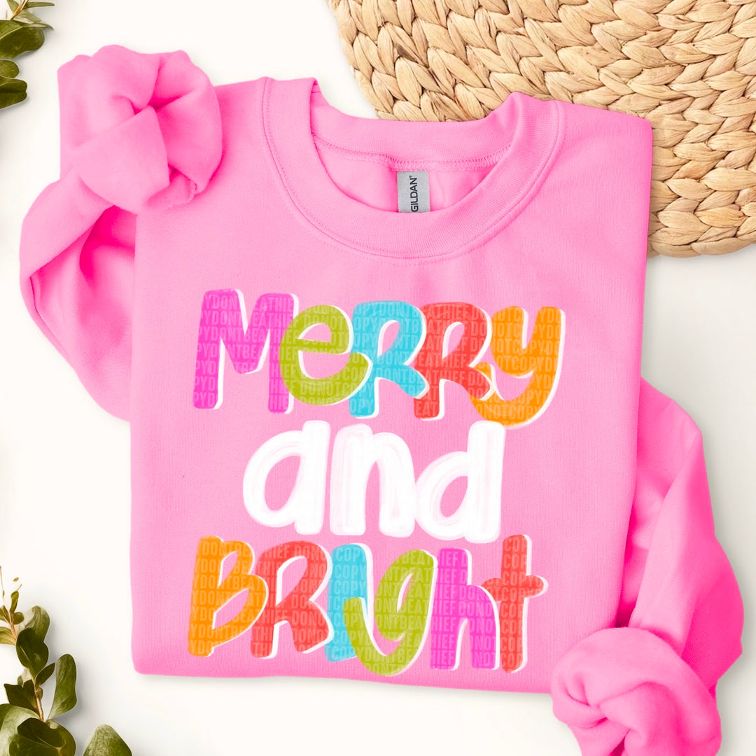 Merry And Bright DTF Print