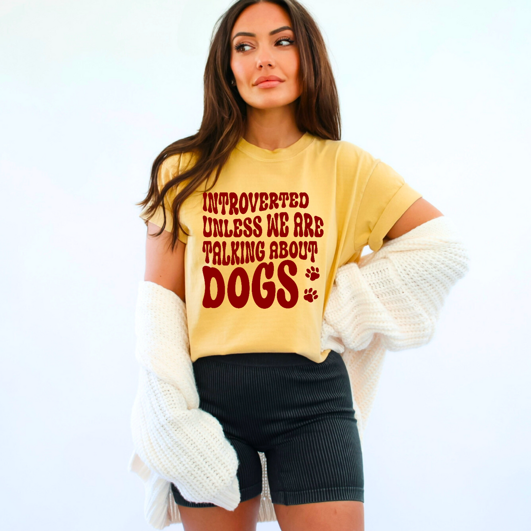 Introverted Unless We’re Talking About Dogs Print