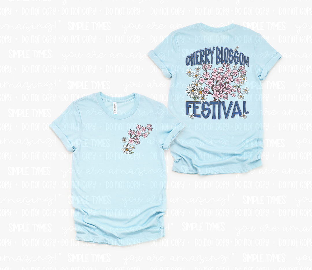 Cherry Blossom Festival DTF Print