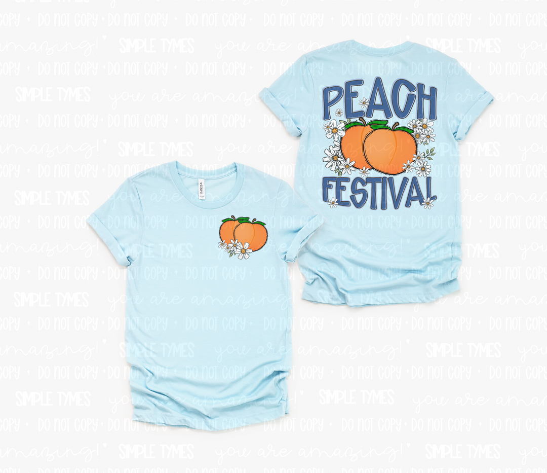 Peach Festival DTF Print