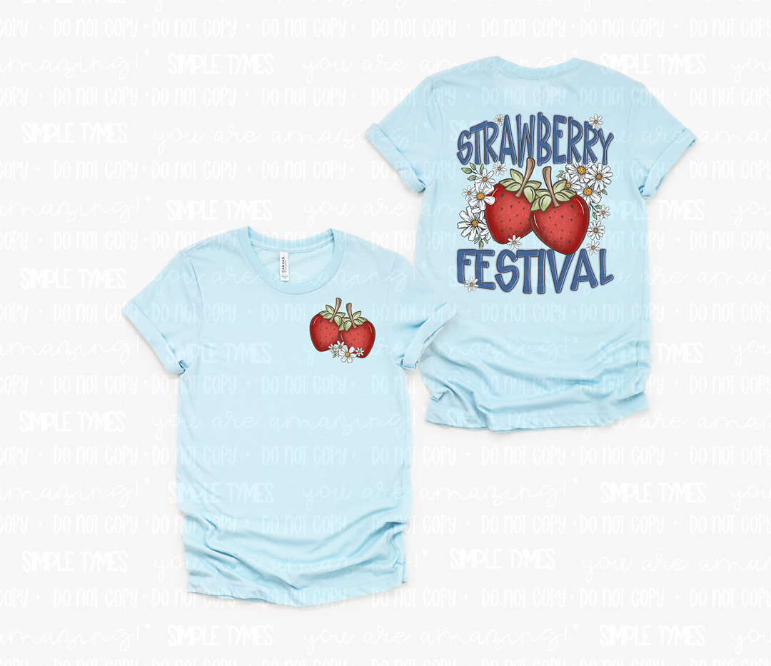 Strawberry Festival DTF Print