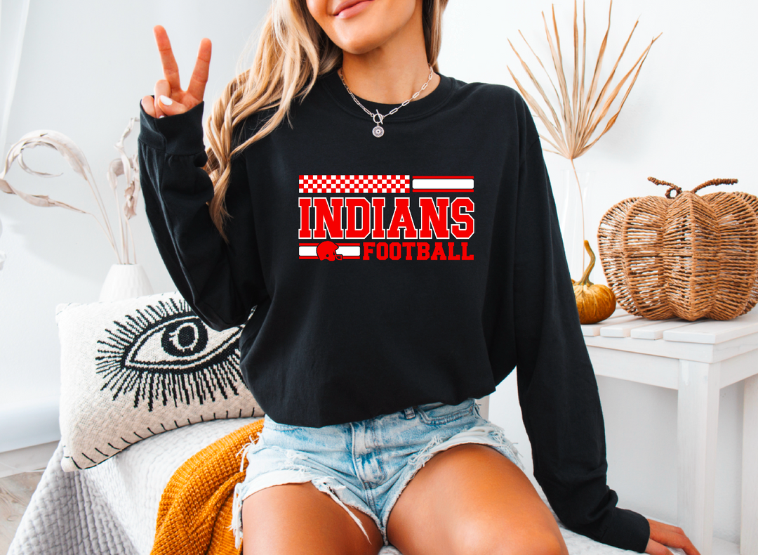 Indians Football DTF Print