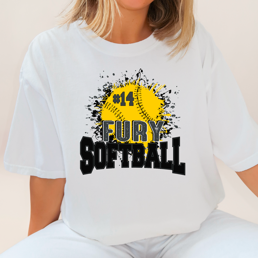 Fury Softball 2 DTF Print